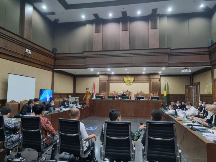 Sejumlah saksi ahli yang dihadirkan jaksa penuntut umum (JPU) dalam sidang kasus dugaan korupsi ekspor CPO di PN Jakarta Pusat, Senin (5/12/2022).